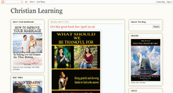 Desktop Screenshot of christianlearning91.blogspot.com