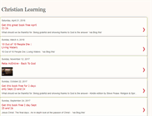Tablet Screenshot of christianlearning91.blogspot.com