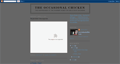 Desktop Screenshot of occasionalchicken.blogspot.com