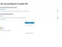 Tablet Screenshot of mtararatbaptist.blogspot.com