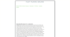 Desktop Screenshot of fast-flying.blogspot.com