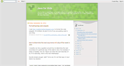 Desktop Screenshot of javaforkids.blogspot.com