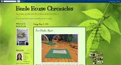 Desktop Screenshot of henlehousechronicles.blogspot.com