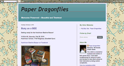 Desktop Screenshot of paperdragonflies.blogspot.com