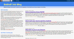 Desktop Screenshot of bothelljobblog.blogspot.com