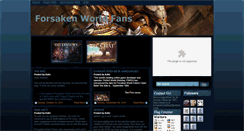 Desktop Screenshot of forsakenworldfans.blogspot.com