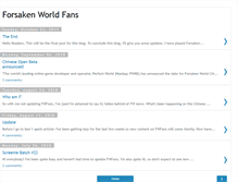 Tablet Screenshot of forsakenworldfans.blogspot.com