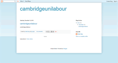 Desktop Screenshot of cambridgeunilabour.blogspot.com