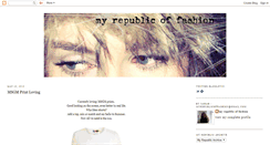 Desktop Screenshot of myrepublicoffashion.blogspot.com