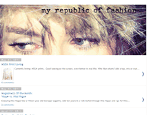 Tablet Screenshot of myrepublicoffashion.blogspot.com