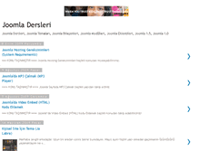 Tablet Screenshot of joomla-dersleri.blogspot.com