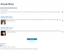 Tablet Screenshot of minyakbulussuper.blogspot.com