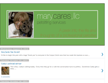Tablet Screenshot of marycarespetsitting.blogspot.com