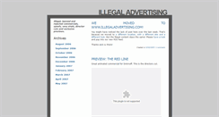 Desktop Screenshot of illegaladvertising.blogspot.com