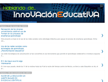 Tablet Screenshot of hablandodeinnovacioneducativa.blogspot.com