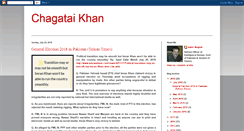 Desktop Screenshot of chagataikhan.blogspot.com
