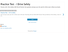 Tablet Screenshot of practicetest-idrivesafely.blogspot.com