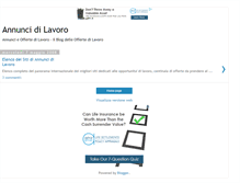 Tablet Screenshot of annunci-di-lavoro.blogspot.com