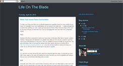 Desktop Screenshot of lifeontheblade.blogspot.com