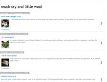 Tablet Screenshot of muchcryandlittlewool.blogspot.com
