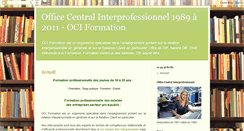 Desktop Screenshot of oci-formation.blogspot.com