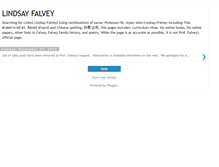 Tablet Screenshot of lindsayfalvey.blogspot.com