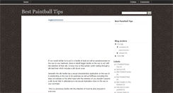 Desktop Screenshot of bestpaintballtips.blogspot.com