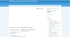 Desktop Screenshot of caissondebassehomecinema-04.blogspot.com