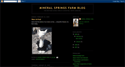 Desktop Screenshot of mineralspringsfarm.blogspot.com