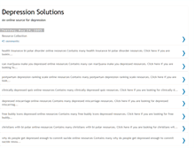 Tablet Screenshot of depressionadvice2.blogspot.com