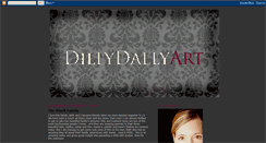 Desktop Screenshot of dillydallyart.blogspot.com