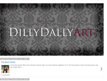 Tablet Screenshot of dillydallyart.blogspot.com