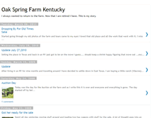 Tablet Screenshot of oakspringfarm.blogspot.com