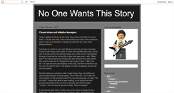 Desktop Screenshot of noonewantsthisstory.blogspot.com