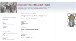 Desktop Screenshot of communitymethodistchurch.blogspot.com