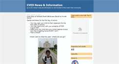Desktop Screenshot of creekviewinformation.blogspot.com