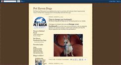Desktop Screenshot of pethavendogs.blogspot.com