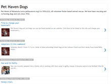 Tablet Screenshot of pethavendogs.blogspot.com