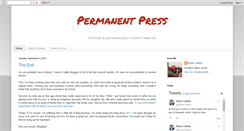 Desktop Screenshot of permanentpress.blogspot.com