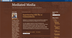 Desktop Screenshot of mediatedmedia.blogspot.com