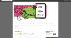 Desktop Screenshot of littlemissfoodie.blogspot.com
