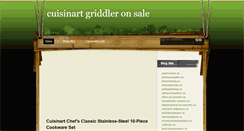 Desktop Screenshot of cuisinartgriddlersale.blogspot.com