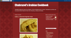 Desktop Screenshot of chahrazedsarabiancookbook.blogspot.com