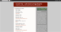 Desktop Screenshot of greggsaudiocatalog.blogspot.com