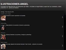 Tablet Screenshot of ilustraciones-angel.blogspot.com