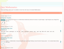 Tablet Screenshot of mathematicsquiz.blogspot.com