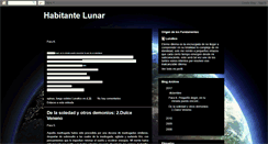 Desktop Screenshot of habitantelunar.blogspot.com