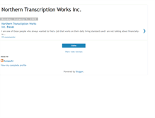 Tablet Screenshot of northerntranscriptionworks.blogspot.com