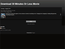 Tablet Screenshot of download-30-minutes-or-less-movie.blogspot.com
