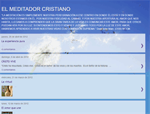 Tablet Screenshot of elmeditadorcristiano.blogspot.com